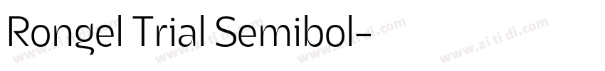 Rongel Trial Semibol字体转换